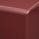 Buffet glossy DOUGLAS rouge grenat, rebord arrondi