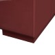 Buffet glossy DOUGLAS rouge grenat, pied