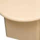 Table basse glossy DOUGLAS beige, plateau