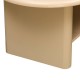 Table basse glossy DOUGLAS beige, pied