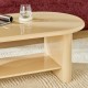 Table basse glossy DOUGLAS beige, detail