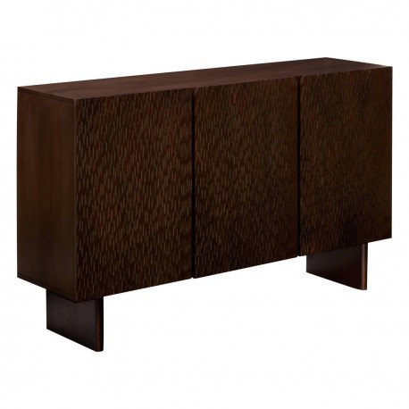 Buffet 3 portes en bois de manguier NYERO - Marron