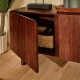 Meuble TV NYERO marron, detail ouvert
