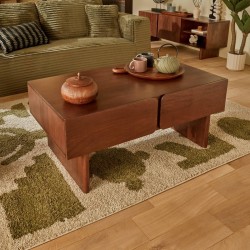 Table basse NYERO marron, salon