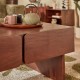 Table basse NYERO marron, zoom
