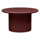 Table basse glossy D80cm DOUGLAS - Rouge grenat