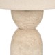 Lampe en travertin ERIN beige, base