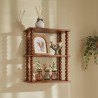 Étagère 3 niveaux 50X40cm MONA - Marron
