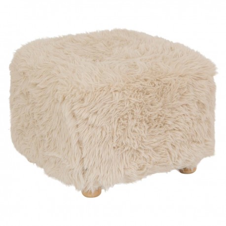 Pouf fourrure DUVIA - Beige