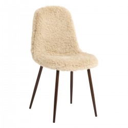 Chaise en fourrure ROKA - Beige