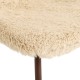 Chaise en fourrure ROKA beige, detail