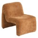 Fauteuil en tissu chenille ASTOR - Ambre