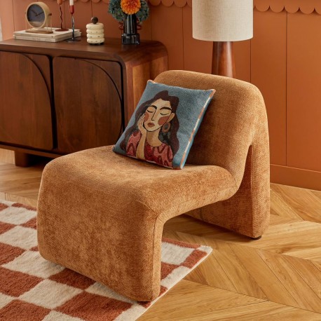 Fauteuil ASTOR ambre, coin de lecture