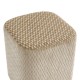 Pouf motifs en relief SELIA ivoire, zoom