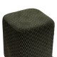 Pouf motifs en relief SELIA vert cèdre, zoom