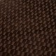 Pouf motifs en relief SELIA marron tonka, detail