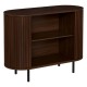 Buffet effet noyer ALCOVE marron, ouvert