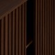 Buffet effet noyer ALCOVE marron, portes