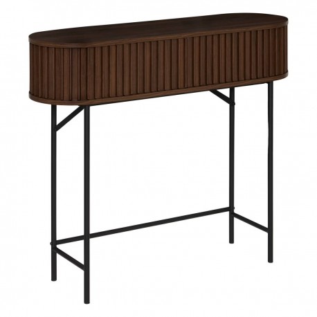 Console effet noyer ALCOVE - Marron