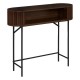 Console effet noyer ALCOVE marron, ouvert
