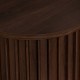 Console effet noyer ALCOVE marron, plateau