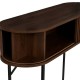 Console effet noyer ALCOVE marron, rangement