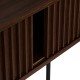 Console effet noyer ALCOVE marron, portes