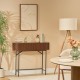 Console effet noyer ALCOVE marron, salon