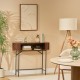 Console effet noyer ALCOVE, salon