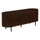 Meuble tv effet noyer ALCOVE - Marron