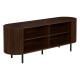 Meuble tv effet noyer ALCOVE marron, ouvert