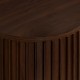 Meuble tv effet noyer ALCOVE marron, plateau