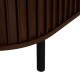 Meuble tv effet noyer ALCOVE marron, pied