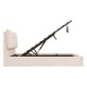 Lit coffre SOA blanc, coffre ouvert