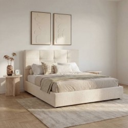 Lit coffre SOA, blanc
