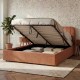 Lit coffre CALA terracotta, rangement