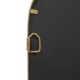 Miroir arche moulures 90x68cm MONA doré, arrière