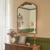 Miroir arche moulures 90x68cm MONA - Doré