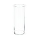 Vase en verre droit H40cm - Transparent