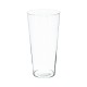 Vase conique en verre H30cm - Transparent