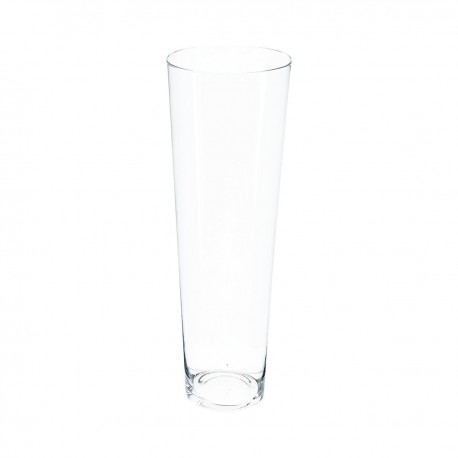 Vase conique transparent H50cm