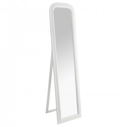 Miroir sur pied en bois 160X40cm ADELE - Blanc