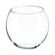 Vase boule en verre D15cm - Transparent