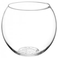 Vase boule en verre D19,5cm - Transparent