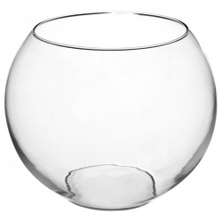 Vase boule en verre D25cm - Transparent