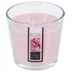 Bougie parfumée en pot 500g NINA - Rose