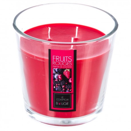 Bougie parfumée en pot 500g NINA - Fruits rouges