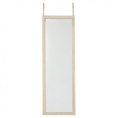 Miroir de porte effet bois 109X35cm - Bois clair