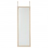 Miroir de porte effet bois 109X35cm - Bois clair